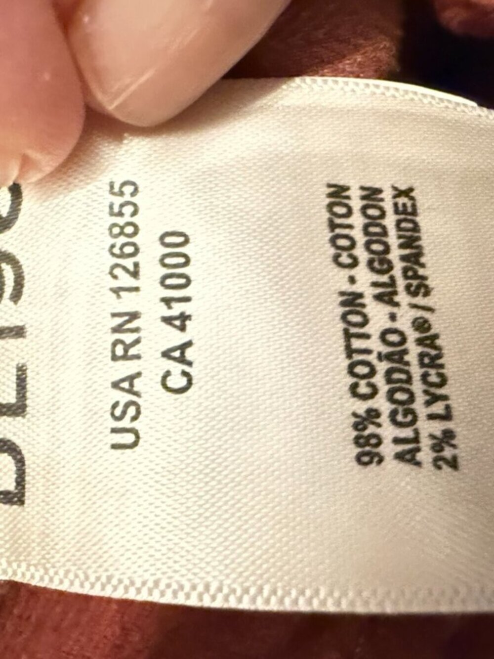 DL1961 Bridget Boot Corduroy Pants Rust Size 29 NWOT High Rise Sustainable - Picture 8 of 11